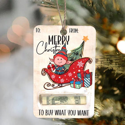 🎅💸 Christmas Hot Sale 70% Off - Handcrafted Wooden Money Holders Gift