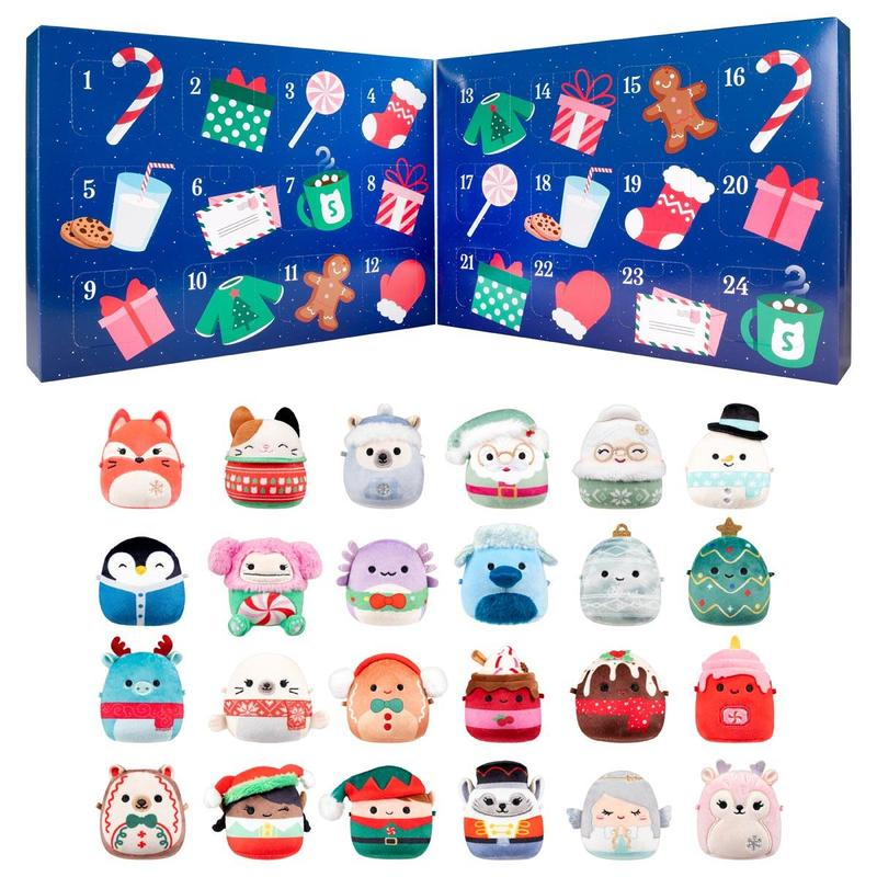 🎅 Early Christmas Sale🎅2026 Squishmallows 24-Day Micromallows Holiday Plush Advent Calendar