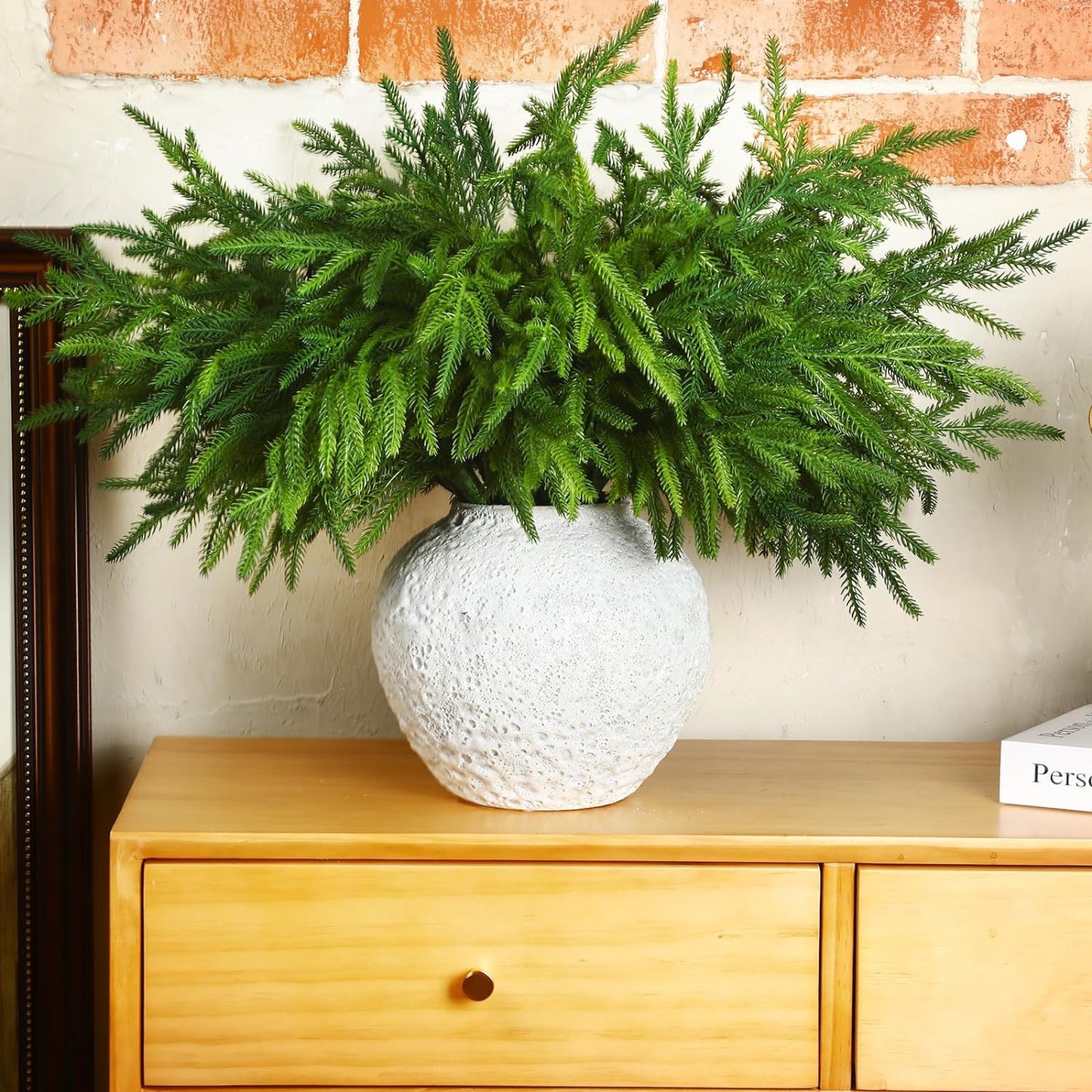 ✨$9.99 On Sale Today Only🔥Real Touch Deluxe Norfolk Pine Garland🌿