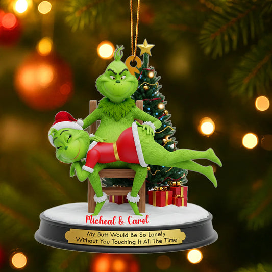 🔥$9.99 On Sale Today Only🎁Grinch Couple Christmas Ornament Set