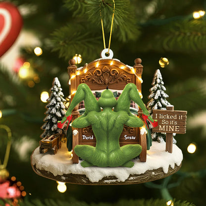 🔥$9.99 On Sale Today Only🎁Grinch Couple Christmas Ornament Set