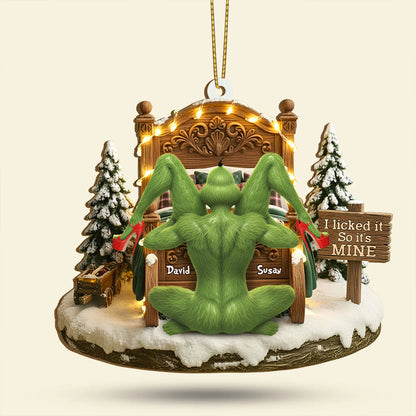 🔥$9.99 On Sale Today Only🎁Grinch Couple Christmas Ornament Set