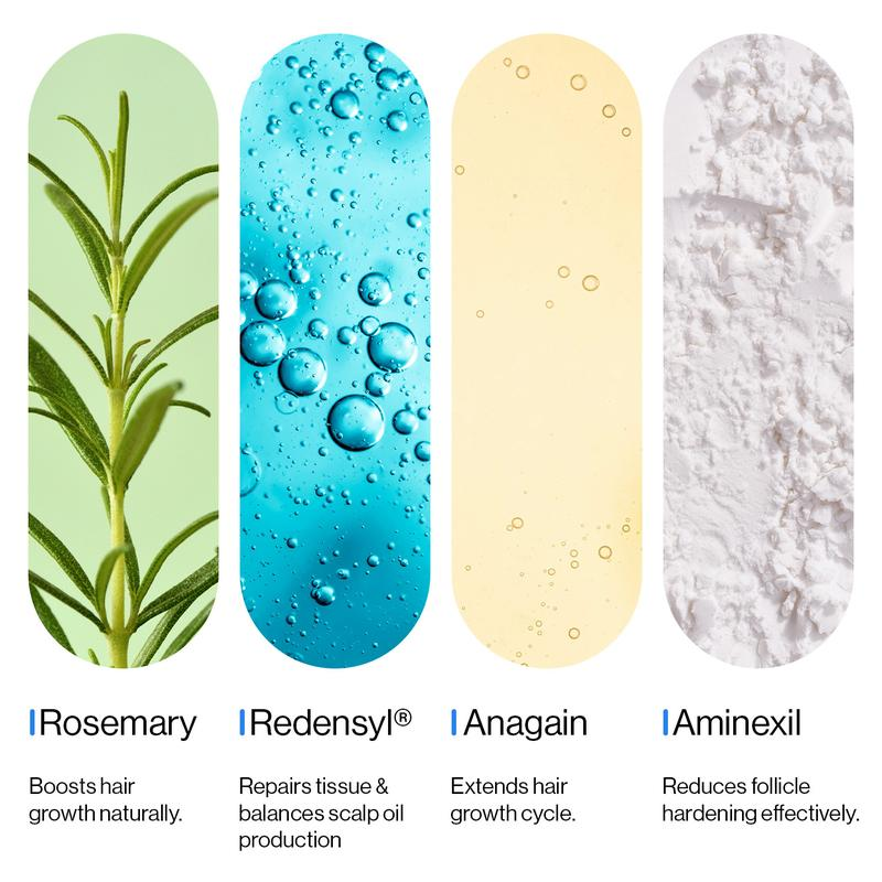 Be Bodywise Advanced Hair Growth Roll-On Serum | 3% Rosemary | 2% Aminexil | 3% Redensy l 2% Anagain | Precision Scalp Applicator | Paraben & Sulphate Free | Non oily and mess free