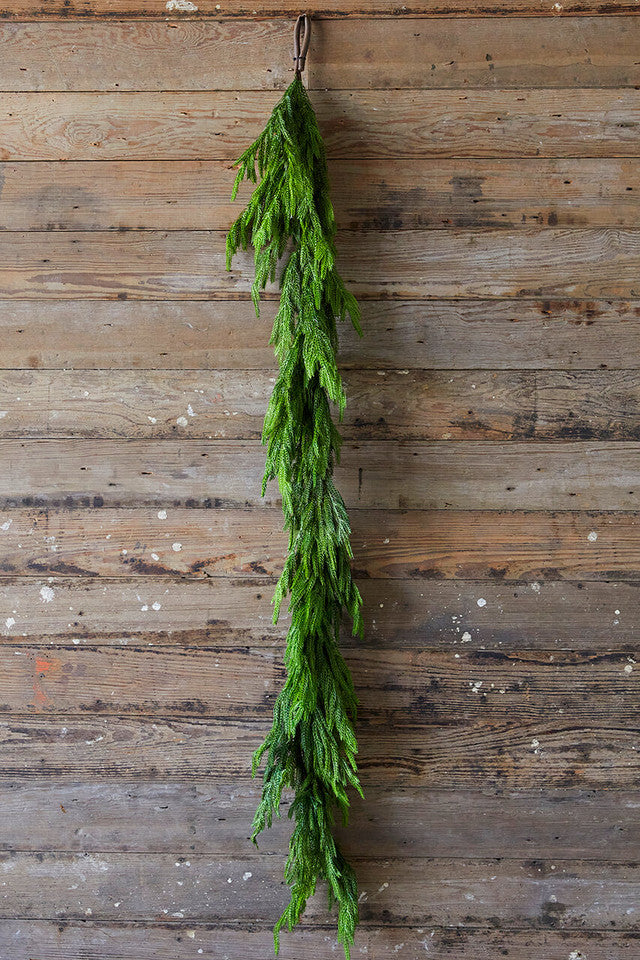 🎄Natural Christmas Greenery - Real Touch Norfolk Pine Garland